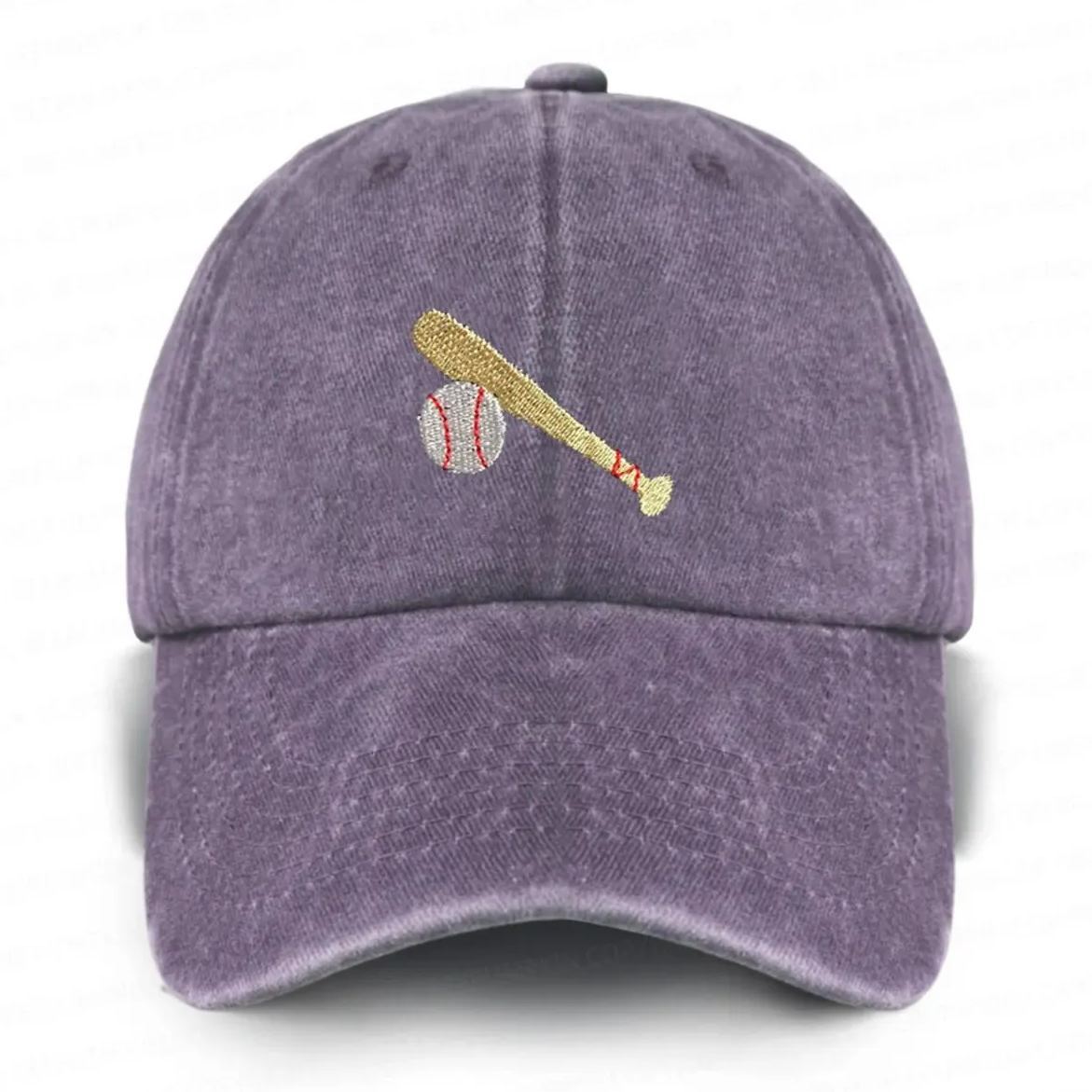 Personalized Name Embroidered Baseball Career Washed Baseball Cap For Kids