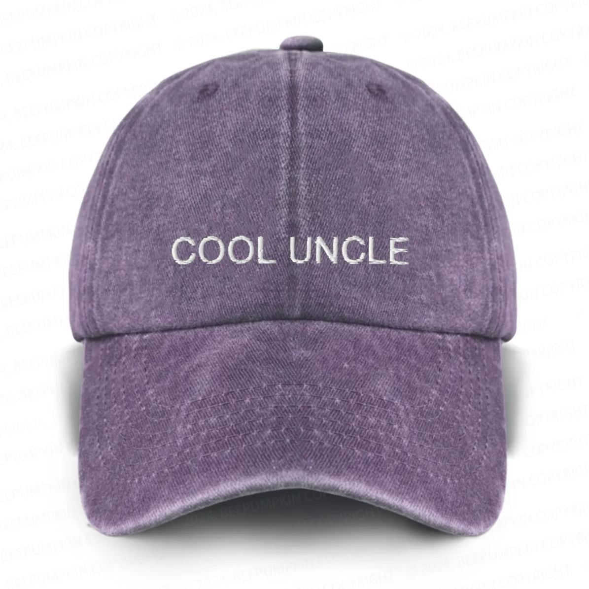 Cool Uncle Embroidered Dad Baseball Cap