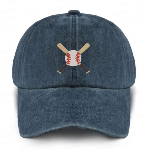 Personalized Name Embroidered Sports Career Washed Baseball Cap For Kids