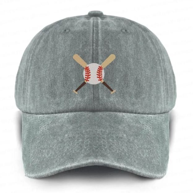 Personalized Name Embroidered Sports Career Washed Baseball Cap For Kids