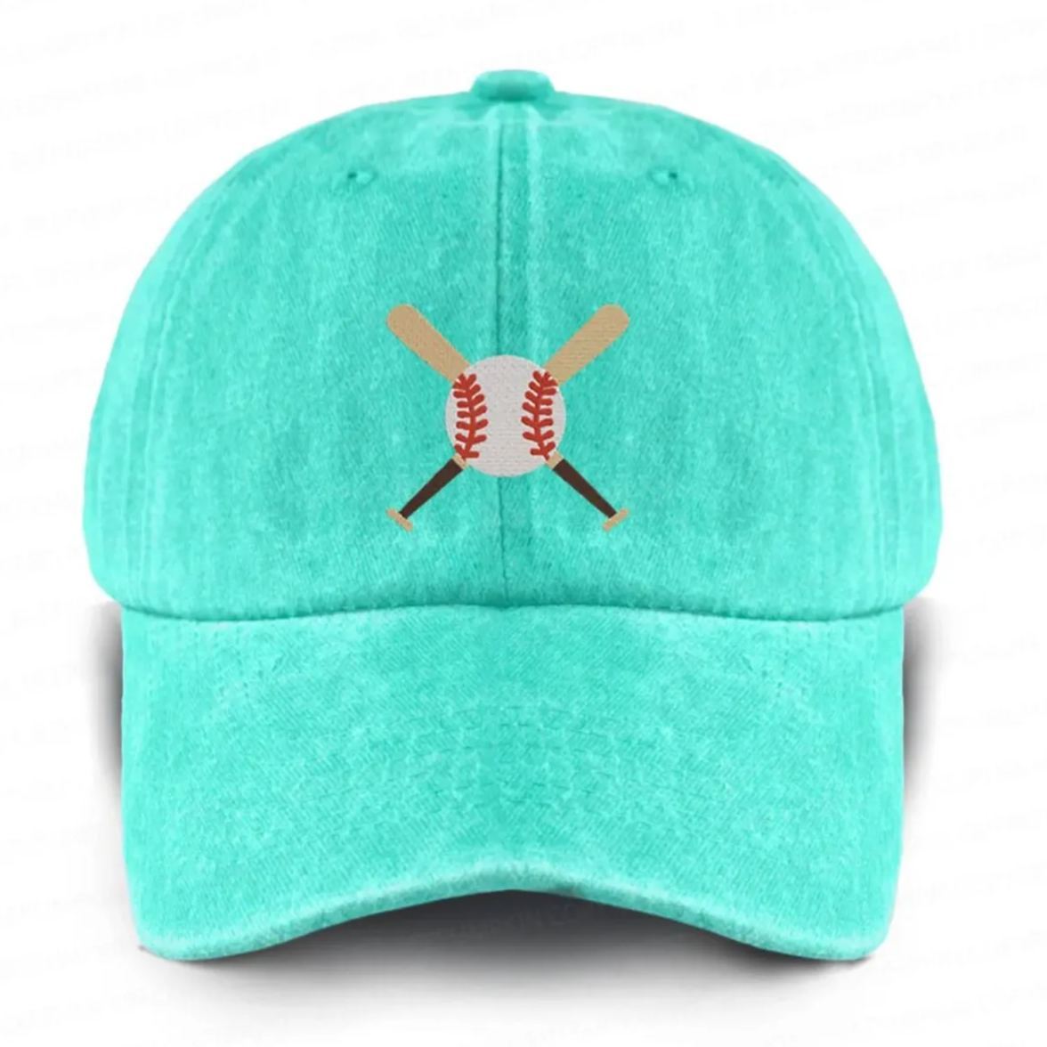 Personalized Name Embroidered Sports Career Washed Baseball Cap For Kids