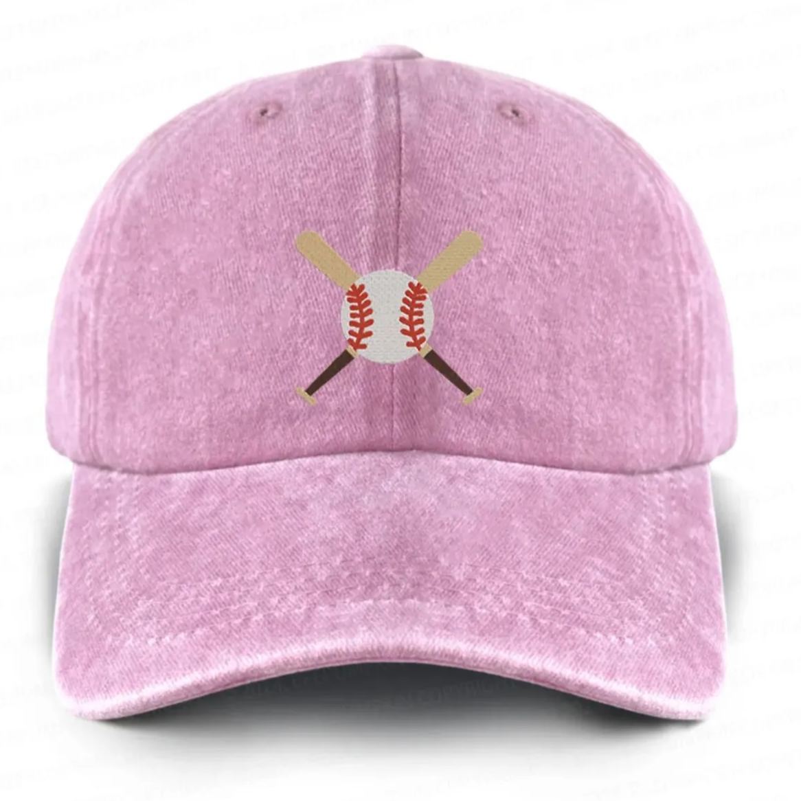 Personalized Name Embroidered Sports Career Washed Baseball Cap For Kids