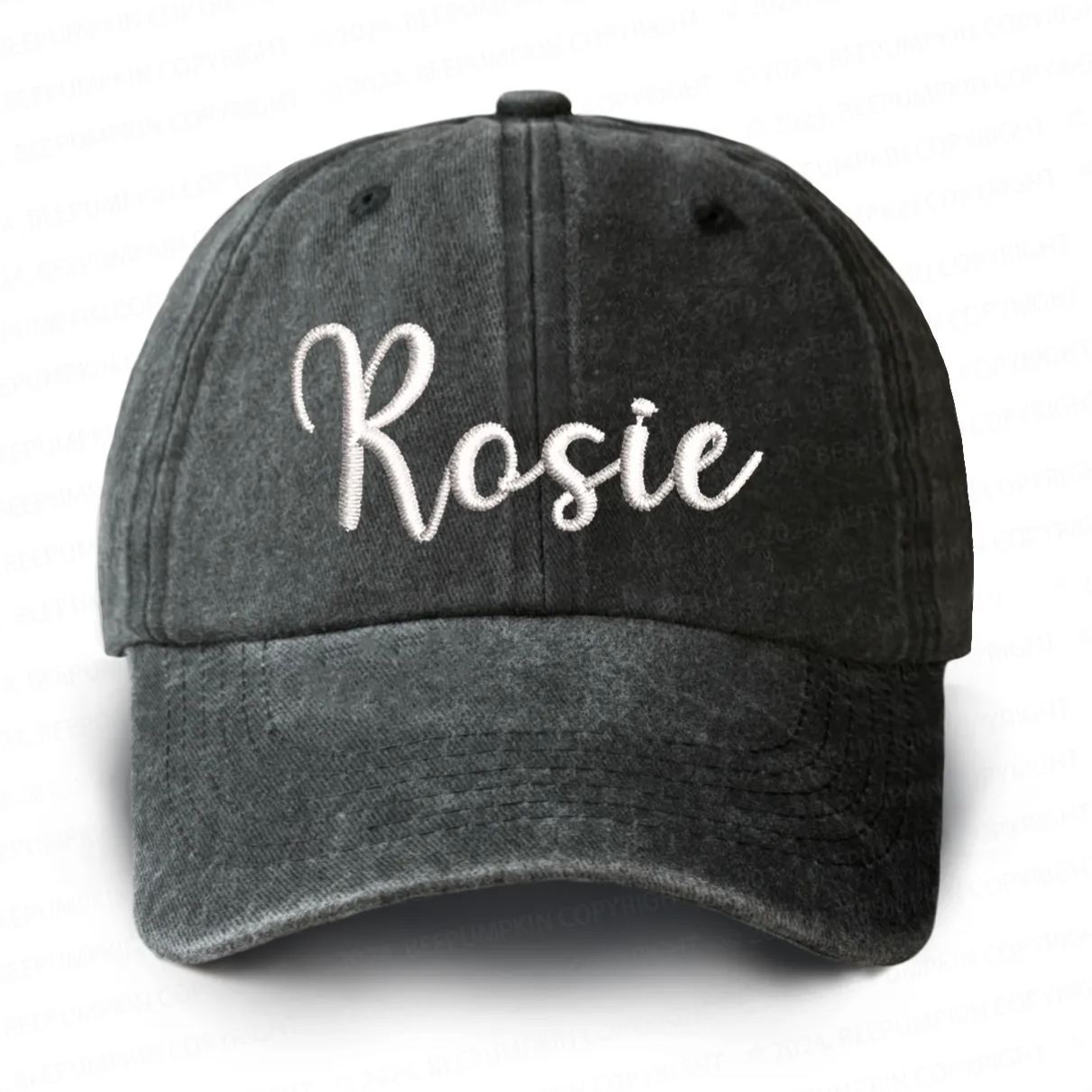 Personalized Vintage Washed Name Embroidered Baseball Cap
