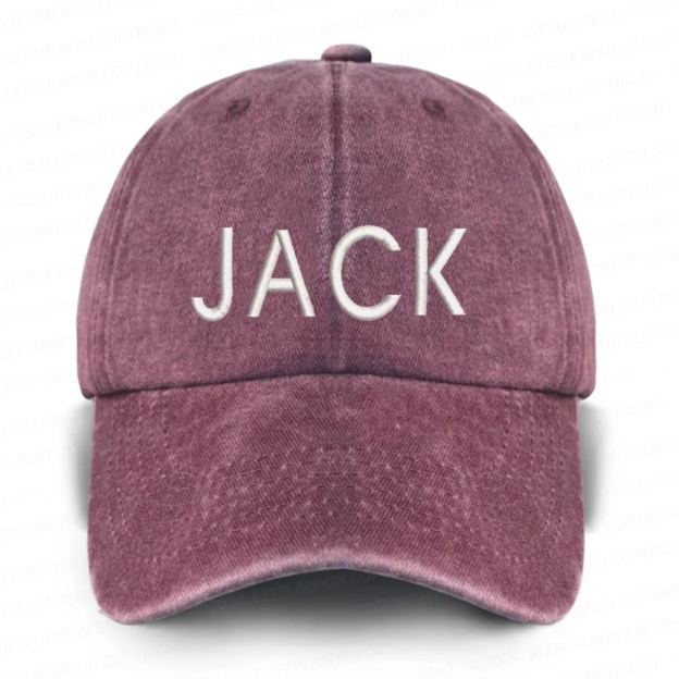 Personalized Vintage Washed Name Embroidered Baseball Cap