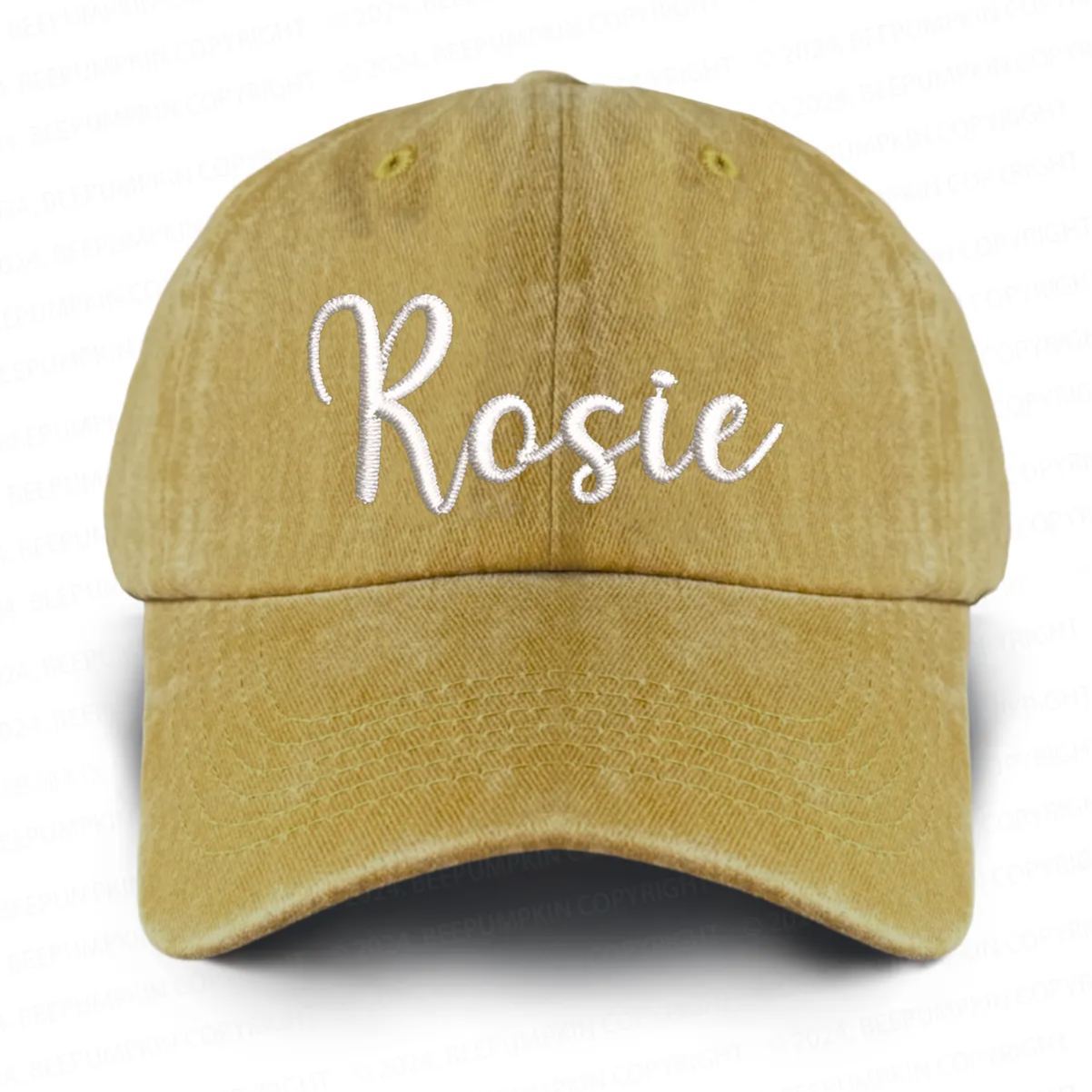 Personalized Vintage Washed Name Embroidered Baseball Cap
