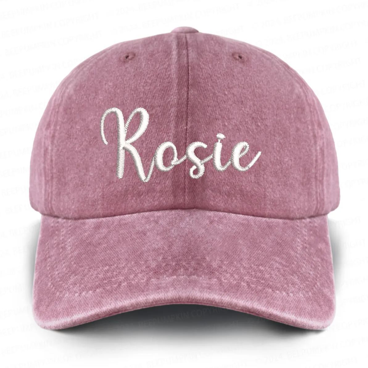 Personalized Vintage Washed Name Embroidered Baseball Cap