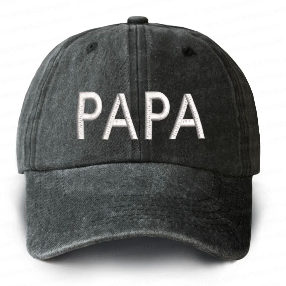 Vintage Washed Papa Embroidered Baseball Cap