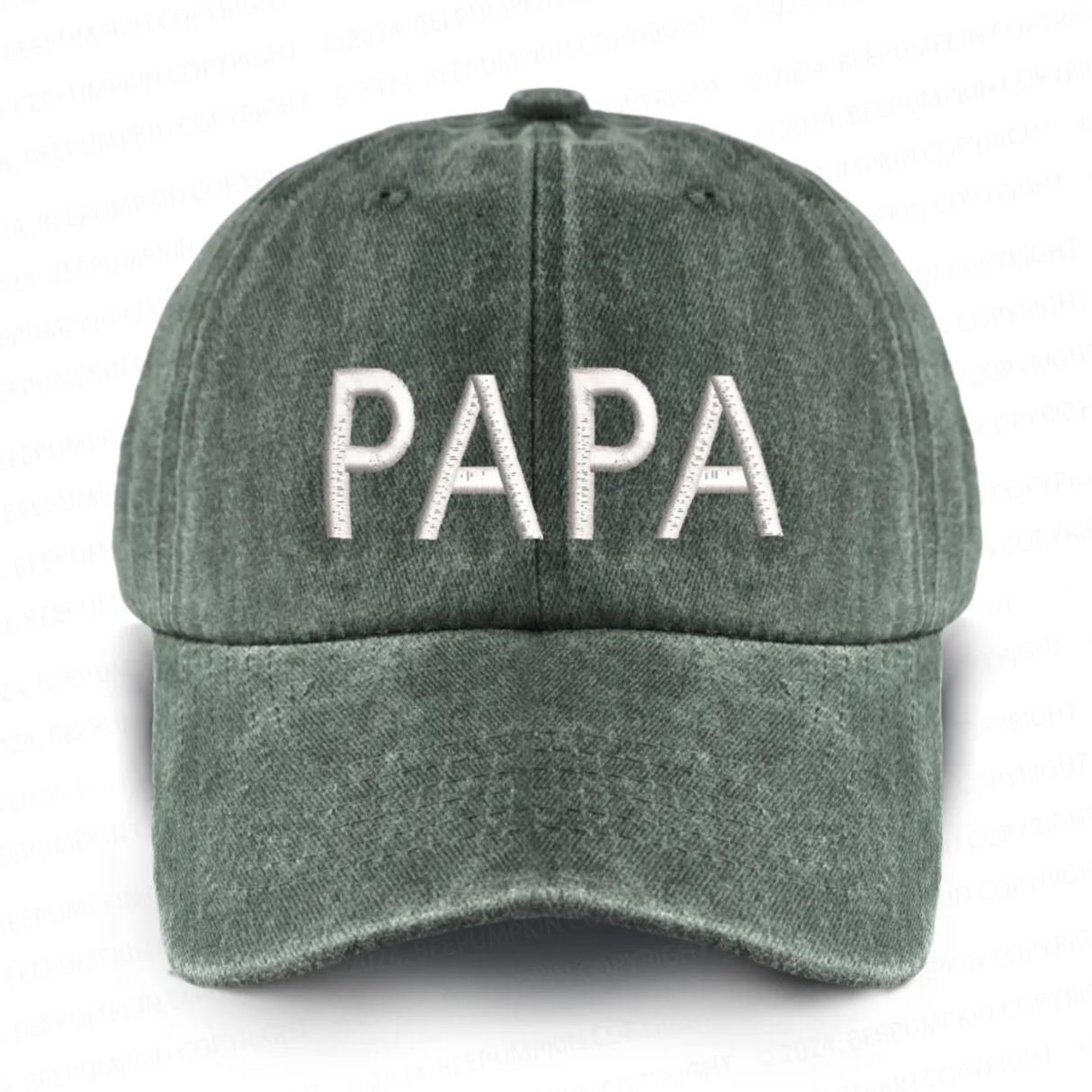 Vintage Washed Papa Embroidered Baseball Cap