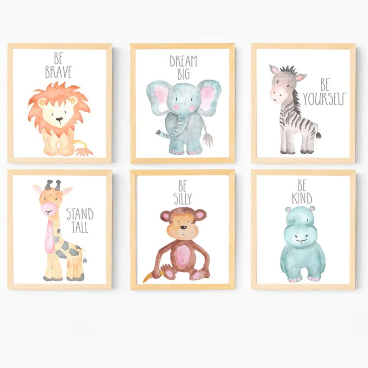 Baby Animal Digital Nursery Art