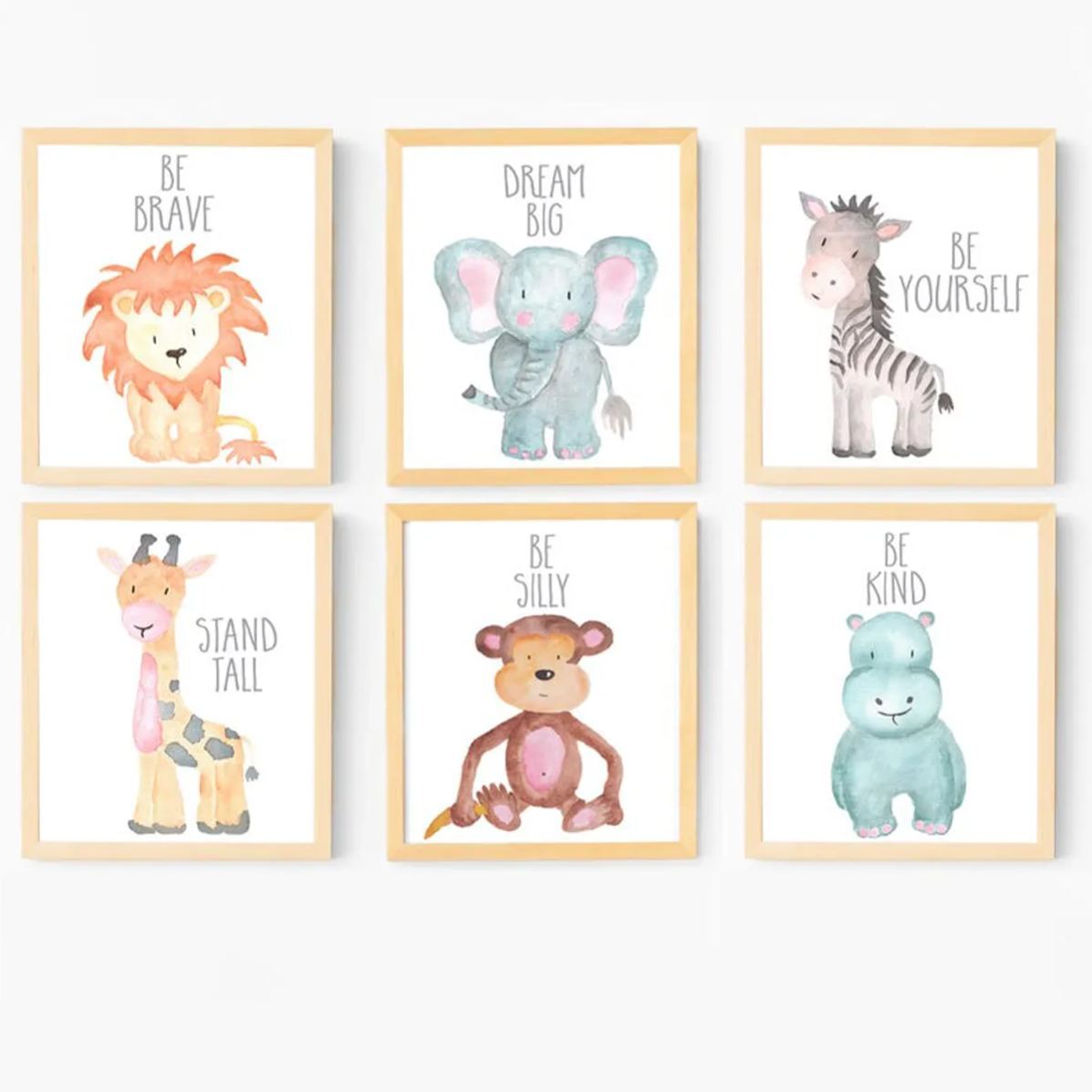 Baby Animal Digital Nursery Art