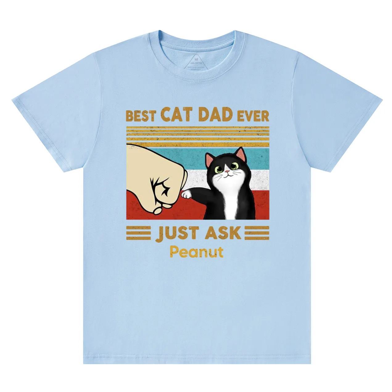 Personalized Best Cat Dad Ever T-shirt