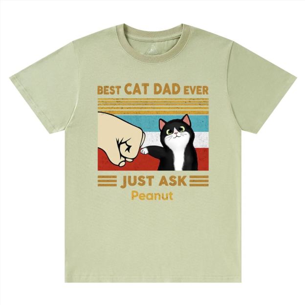 Personalized Best Cat Dad Ever T-shirt