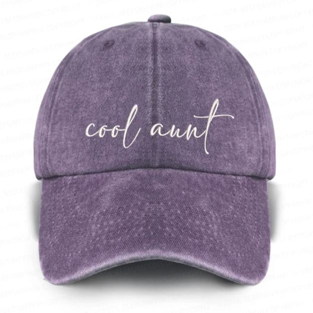 Cool Aunt Embroidered Baseball Cap