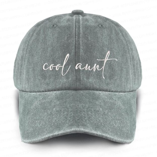 Cool Aunt Embroidered Baseball Cap