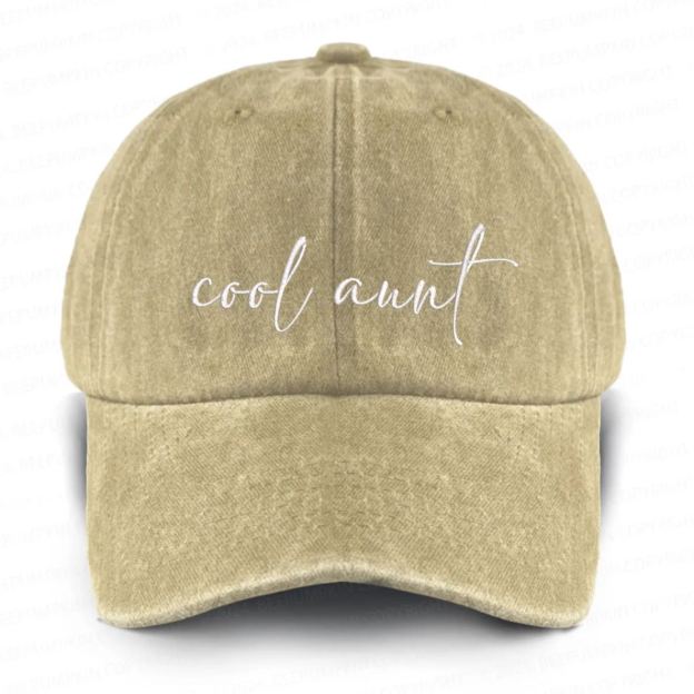 Cool Aunt Embroidered Baseball Cap