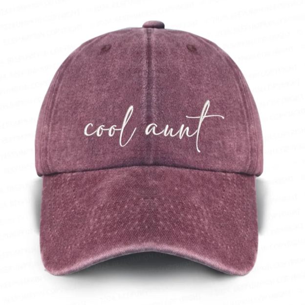 Cool Aunt Embroidered Baseball Cap