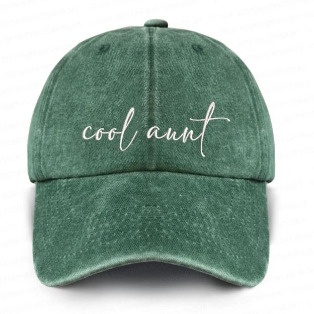 Cool Aunt Embroidered Baseball Cap