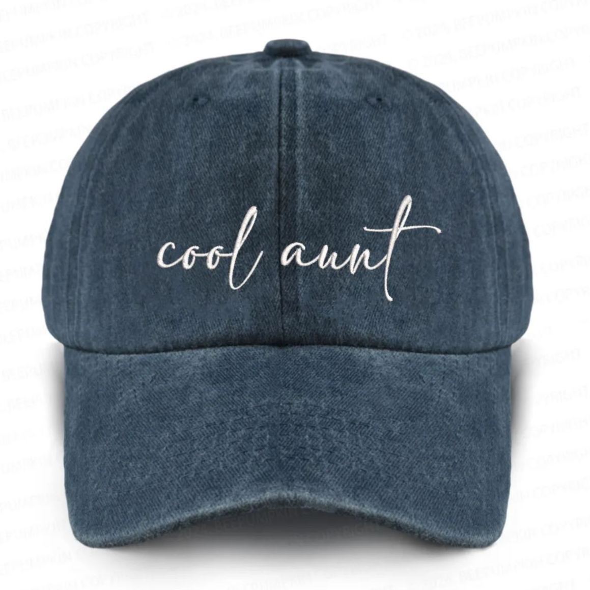 Cool Aunt Embroidered Baseball Cap