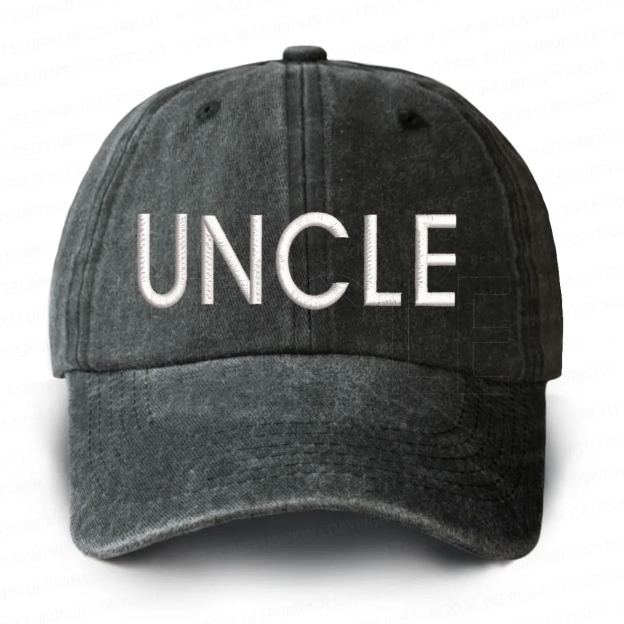 Vintage Washed UNCLE Embroidered Baseball Cap