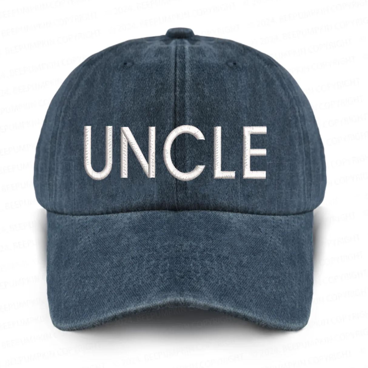 Vintage Washed UNCLE Embroidered Baseball Cap