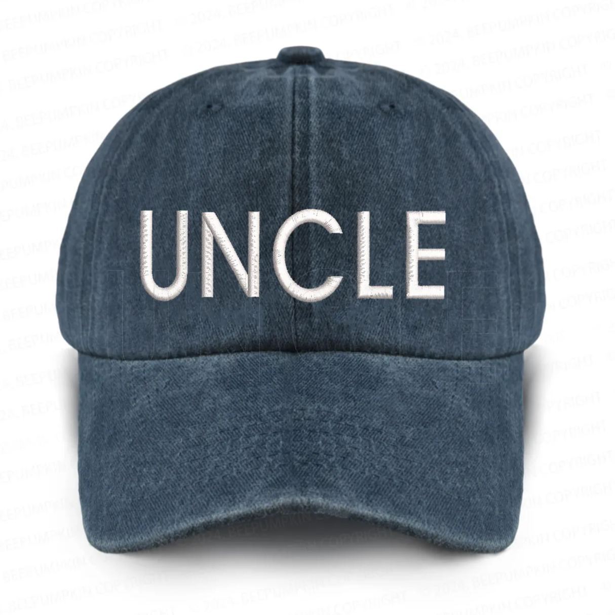 Vintage Washed UNCLE Embroidered Baseball Cap