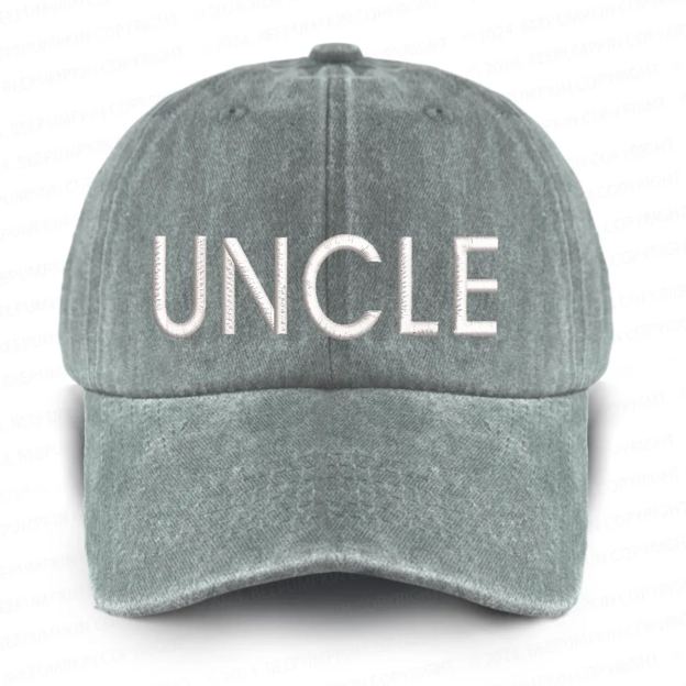 Vintage Washed UNCLE Embroidered Baseball Cap