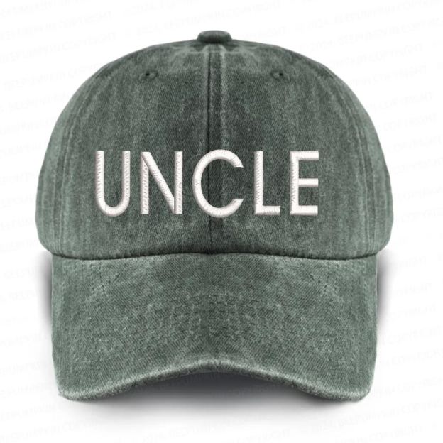 Vintage Washed UNCLE Embroidered Baseball Cap
