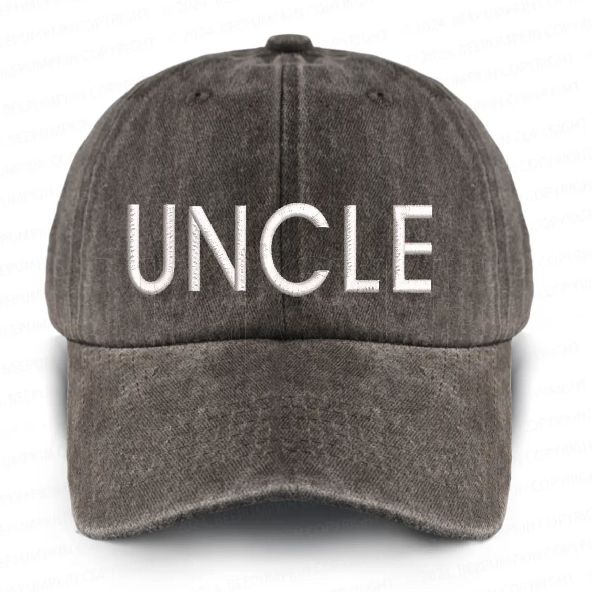 Vintage Washed UNCLE Embroidered Baseball Cap