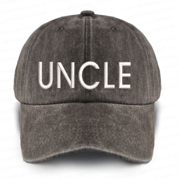 Vintage Washed UNCLE Embroidered Baseball Cap