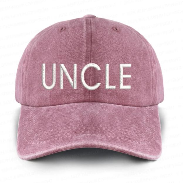 Vintage Washed UNCLE Embroidered Baseball Cap