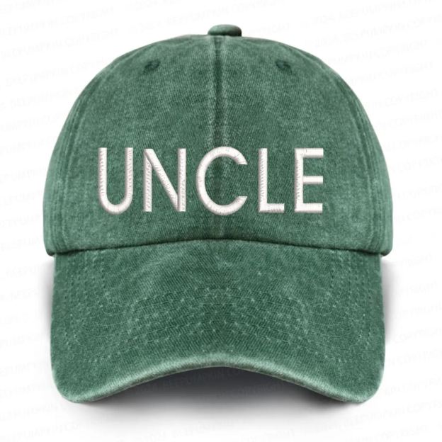 Vintage Washed UNCLE Embroidered Baseball Cap