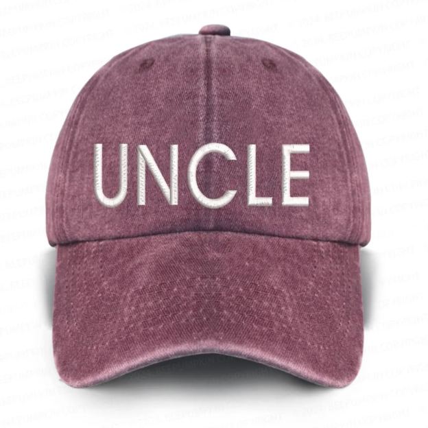Vintage Washed UNCLE Embroidered Baseball Cap