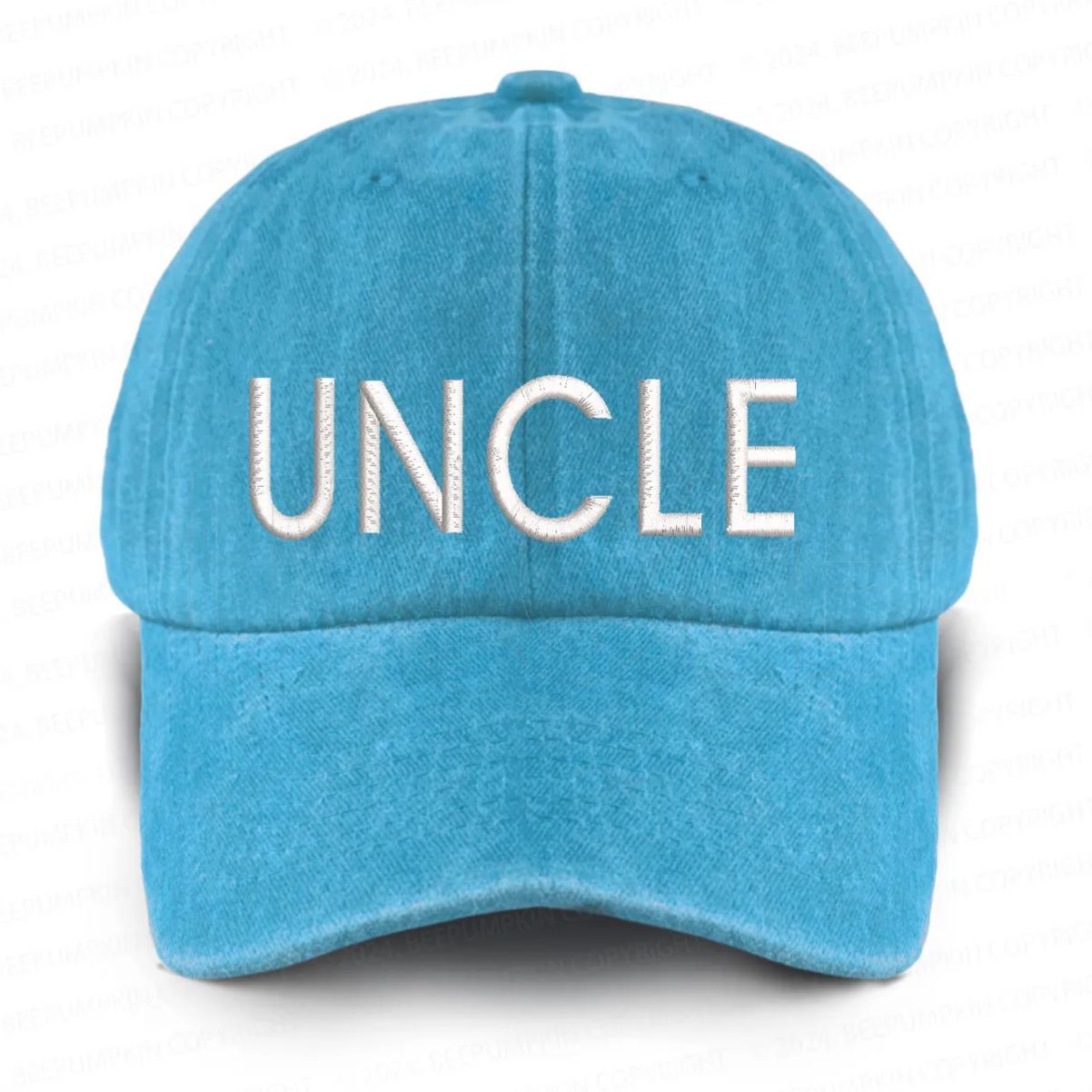 Vintage Washed UNCLE Embroidered Baseball Cap