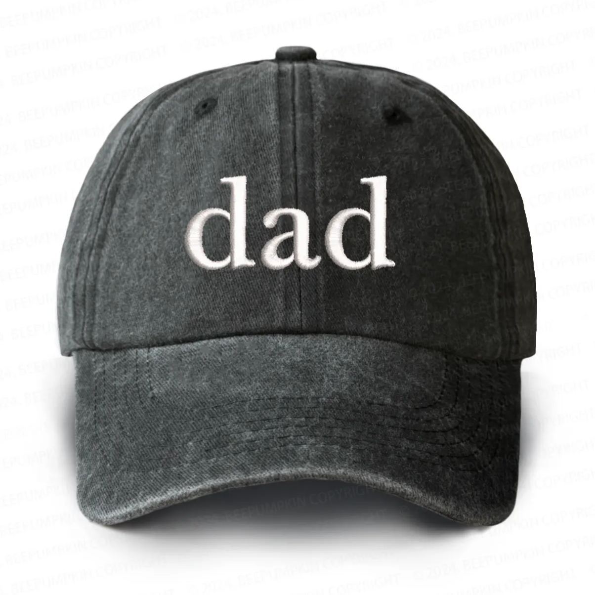 Personalized Adult Washed Embroidered Baseball Cap With Date