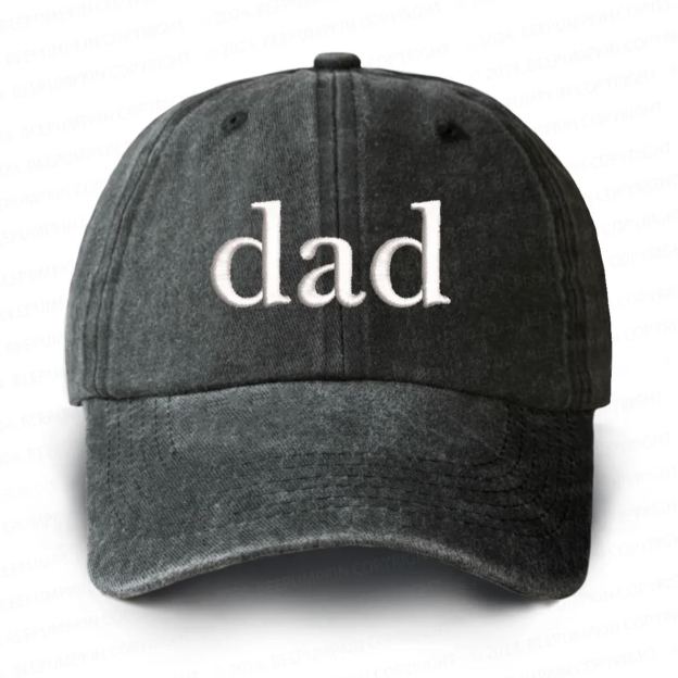Personalized Adult Washed Embroidered Baseball Cap With Date