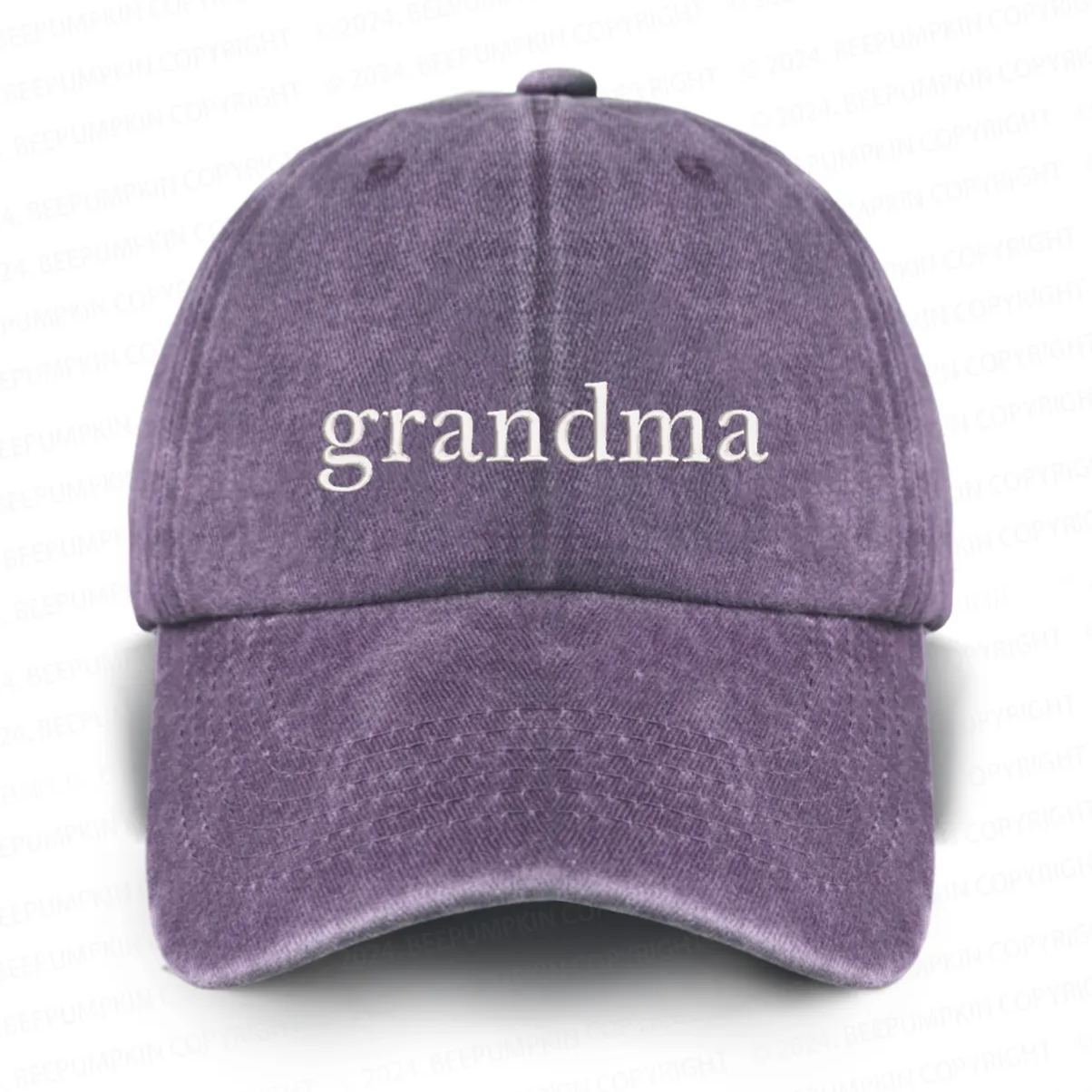 Personalized Adult Washed Embroidered Baseball Cap With Date