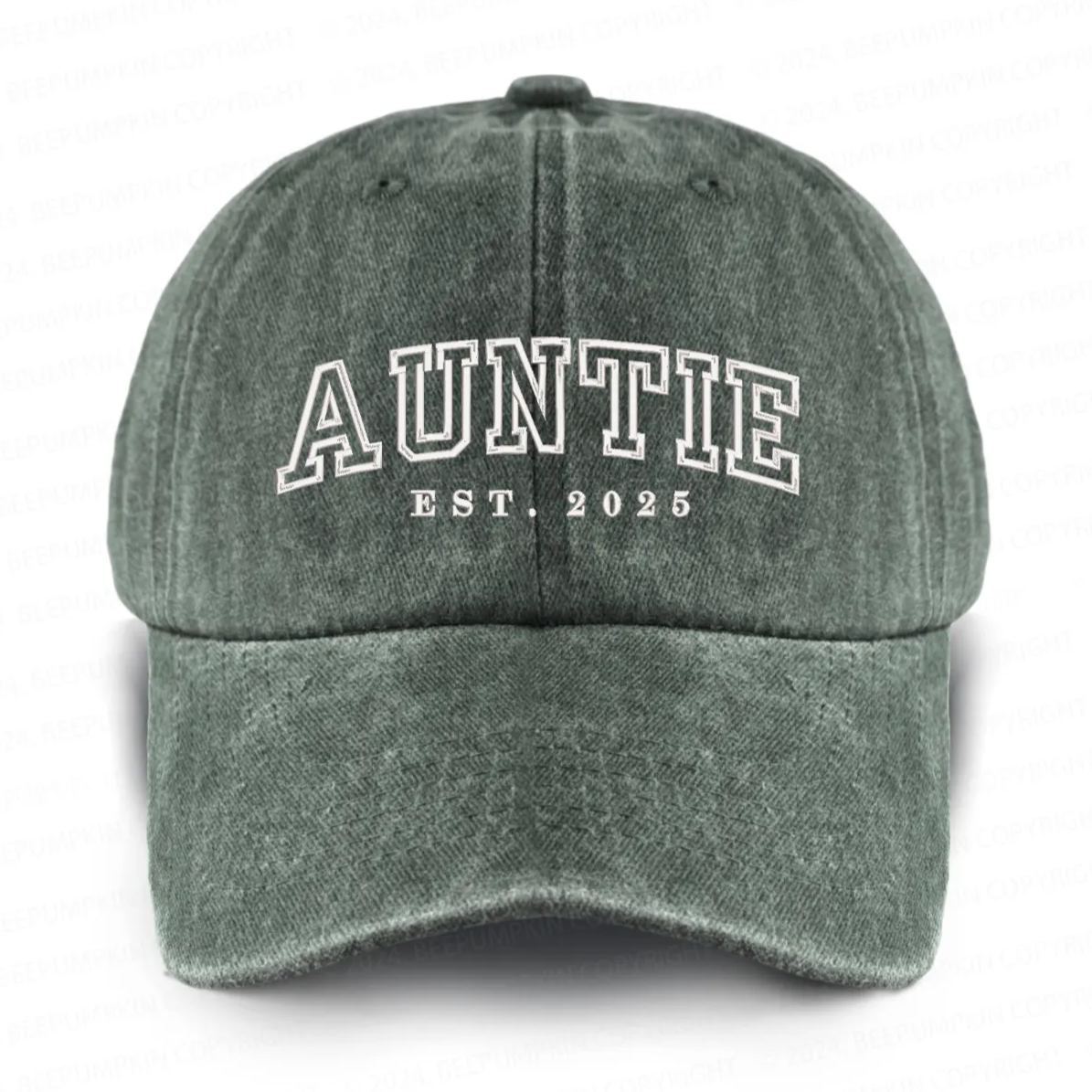 Personalized Est. Adult Washed Embroidered Baseball Cap 