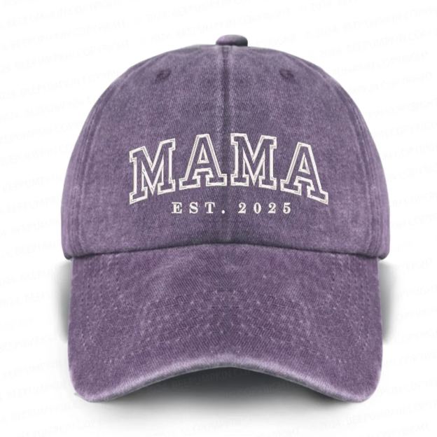 Personalized Est. Adult Washed Embroidered Baseball Cap 