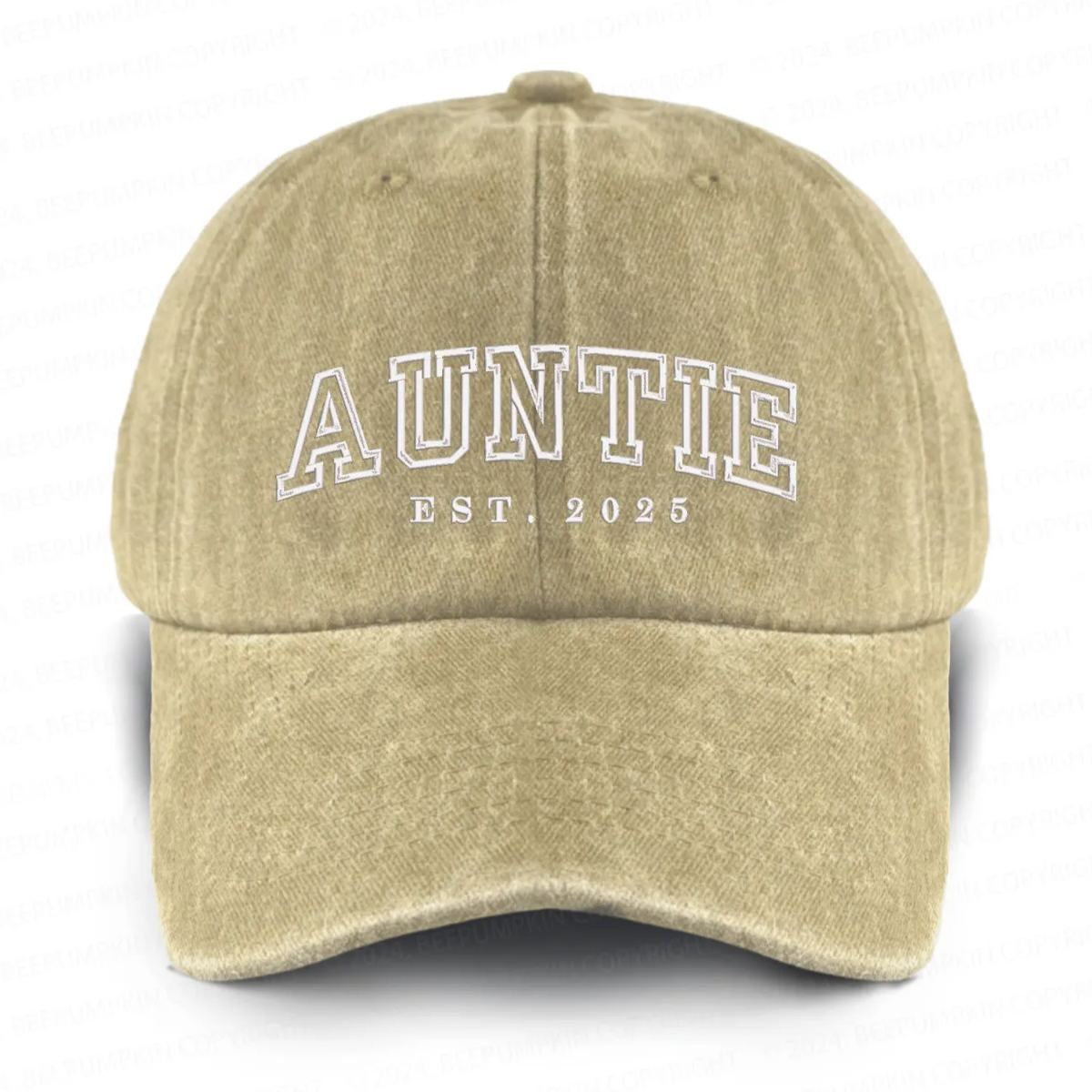 Personalized Est. Adult Washed Embroidered Baseball Cap 
