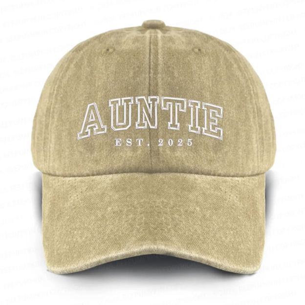 Personalized Est. Adult Washed Embroidered Baseball Cap 