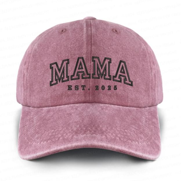 Personalized Est. Adult Washed Embroidered Baseball Cap 