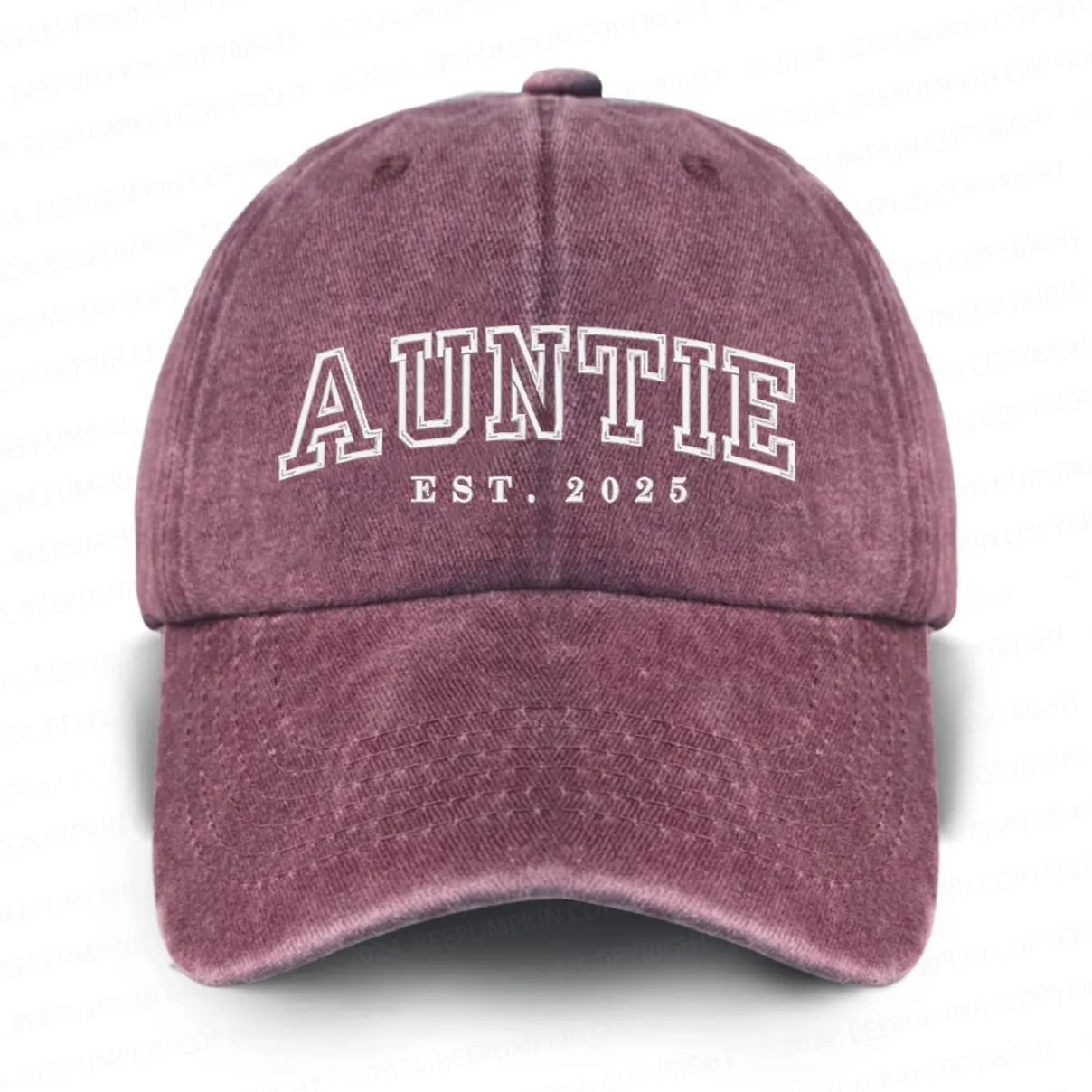 Personalized Est. Adult Washed Embroidered Baseball Cap 