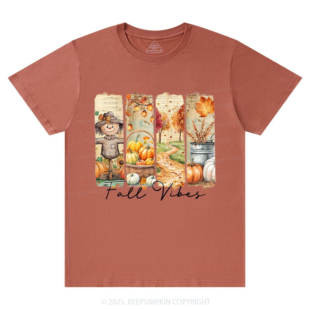 Fall Vibes Pumpkin T-Shirts Beepumpkin 
