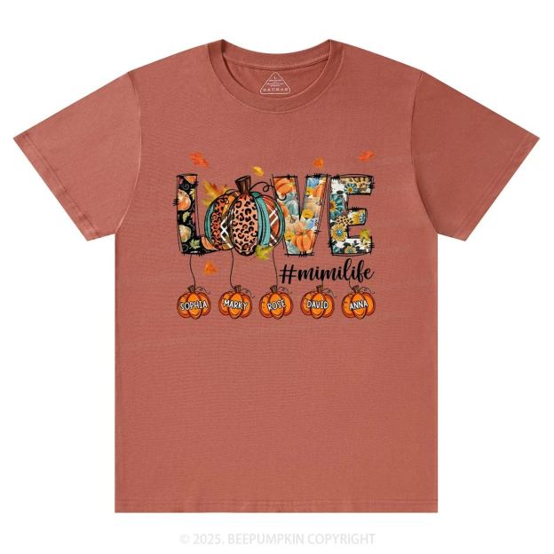 Personalized Love Grandma Life T-Shirts Beepumpkin