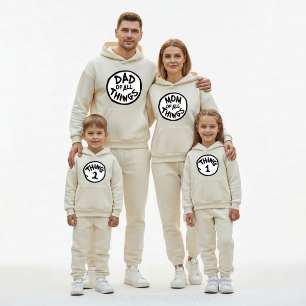 Personalized Thing Family Matching Hoodie Set