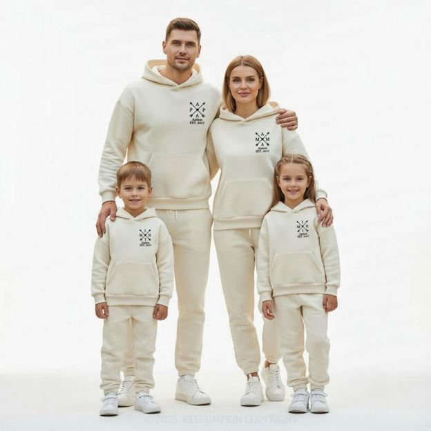 Personalized Heritage Collection Family Matching Hoodie Set