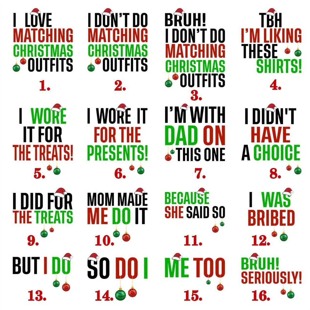 Personalized I Don't Do Matching Outfits Family Matching Pajamas