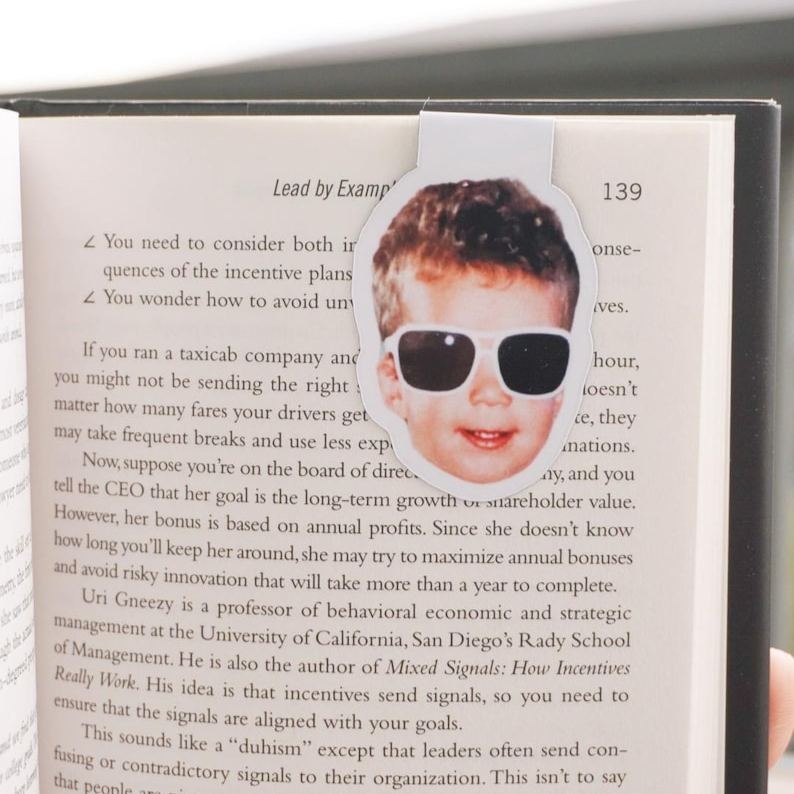 Personalized Magnetic Bookmark Beepumpkin