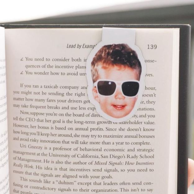 Personalized Magnetic Bookmark Beepumpkin