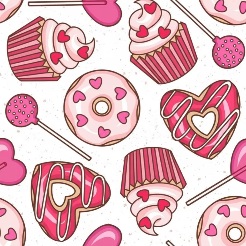 [Copy]Heart Cloud All-Over Print Mom&Me Cuffed Pajama Sets